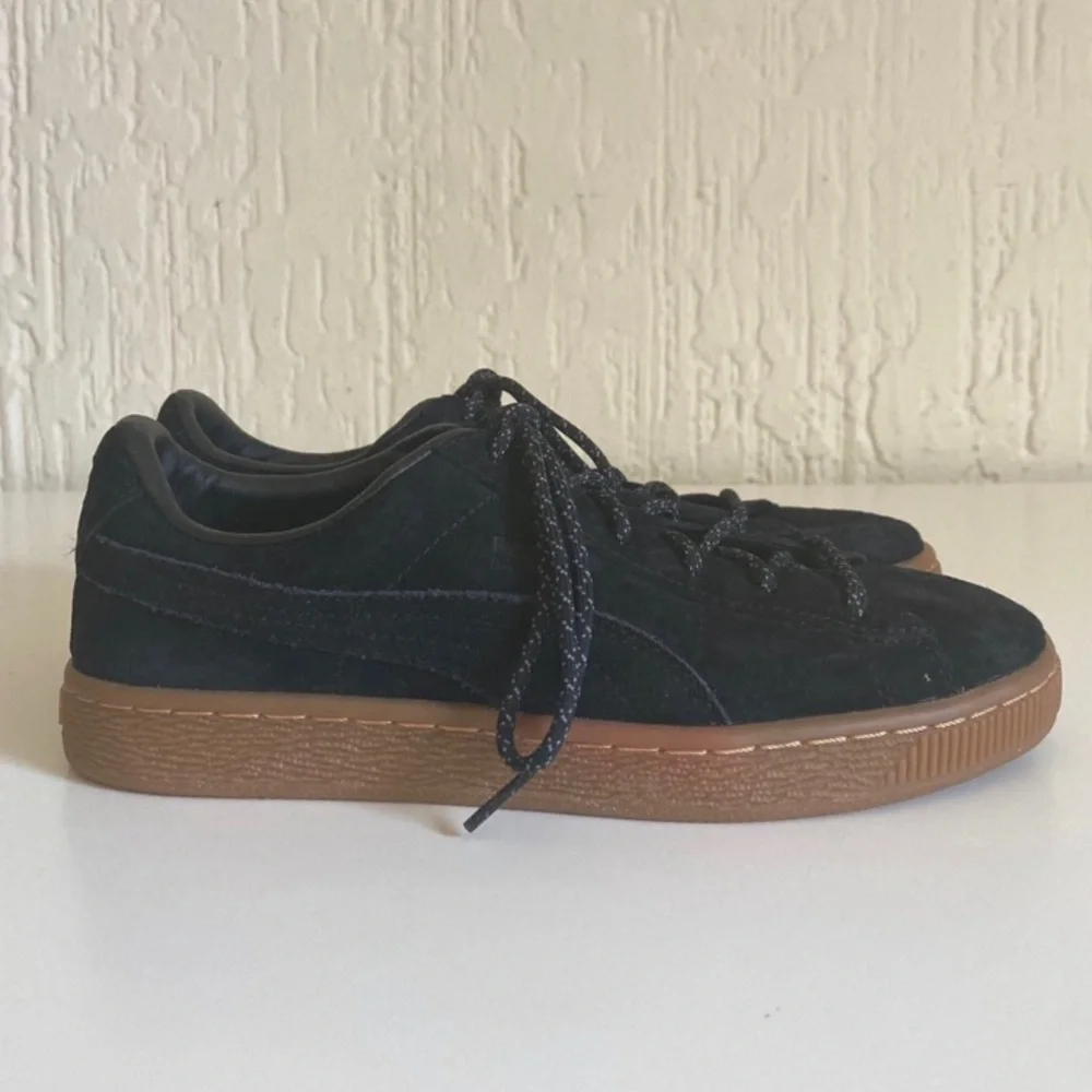 Puma Black Basket Sneakers Kid’s Size 6.5